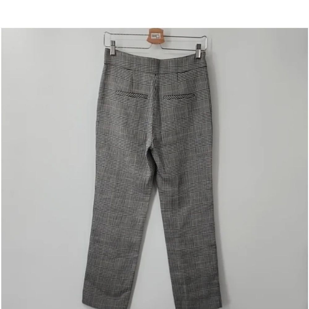 Veronica Beard Navy Multi Plaid Gemini Cigarette Cropped Pants – Size 10 - Picture 3 of 11